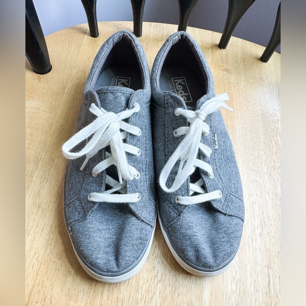 Keds Charcoal Lace-Up Sneakers